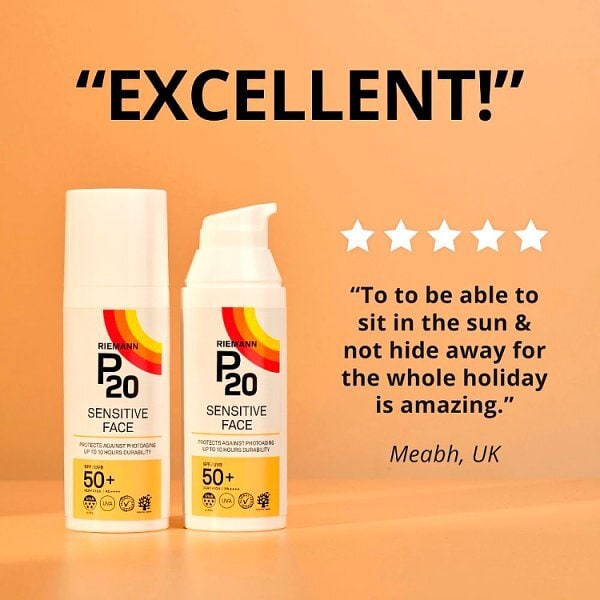 P20 Sensitive Suncream SPF50 200ml