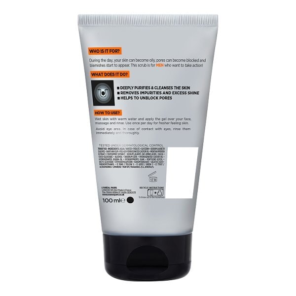 L'Oreal Paris Men Expert Hydra Energetic Face Scrub 100ml