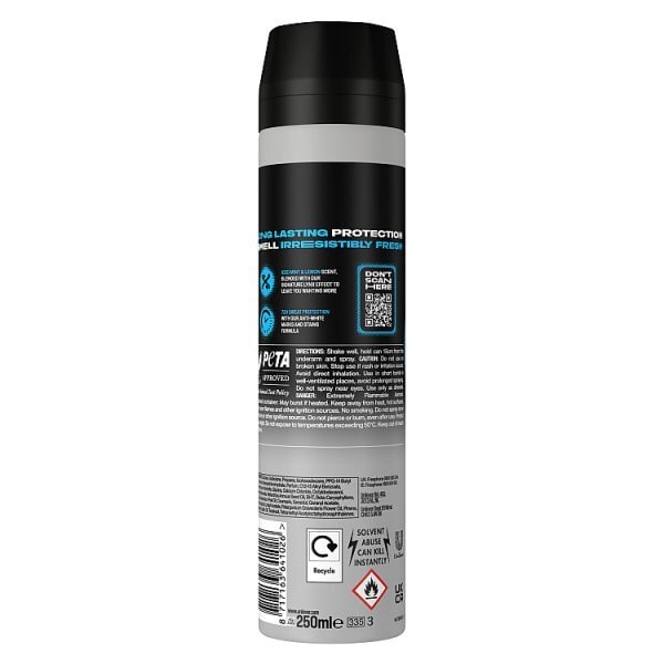 Lynx Anti-Perspirant Deodorant Spray,Xxl Ice Chill 250ml