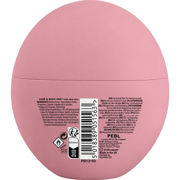 Pebl Sensual Cherry & Almond Cream Hair & Body Mist 150Ml
