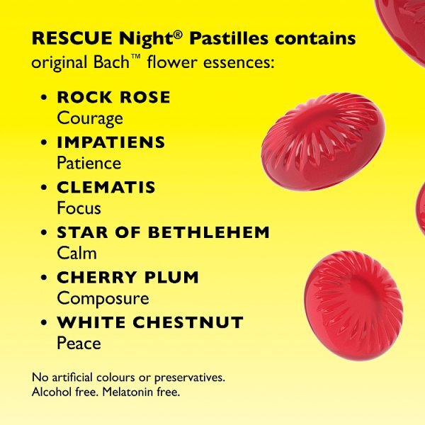 Rescue Remedy Night Pastilles Blackcurrant 50G