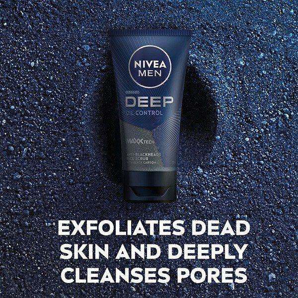 NIVEA MEN Deep Anti-Blackhead Scrub With Black Carbon 75ml