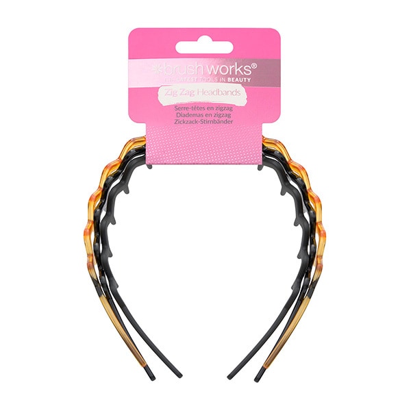 Brushworks Zig Zag Headband - 3 Pack