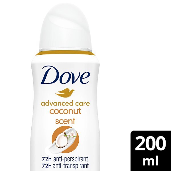 Dove Advanced Antiperspirant Deodorant Coconut Aerosol 200ml