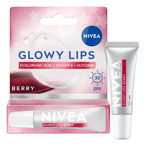 Nivea Lip Hyaluron Glowy Lips Tube Berry 10Ml