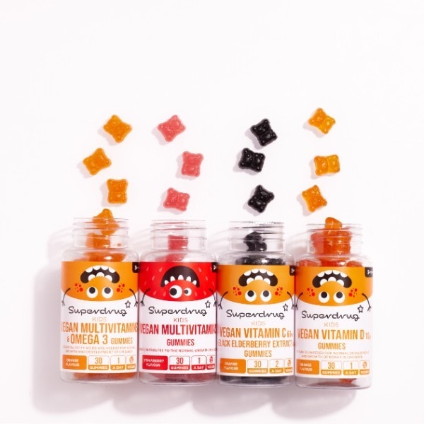 Superdrug Vegan Kids Multivit & Omega Gummies 30s