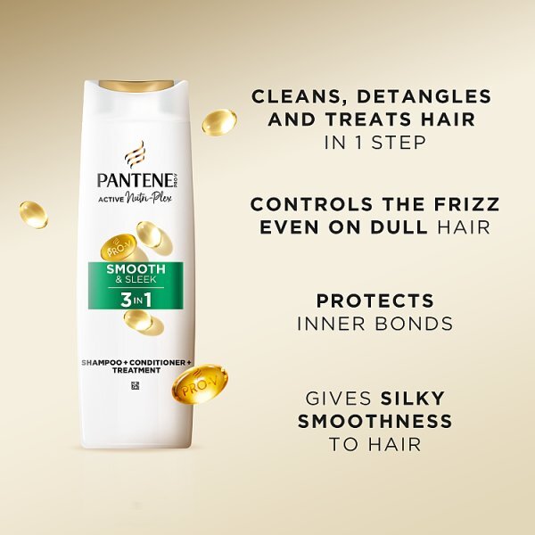 Pantene Pro-V Smooth And Silky 3In1 Shampoo 400Ml