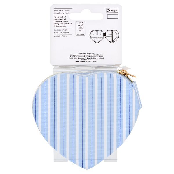 Superdrug Heart Keychain Mini Jewellery Box