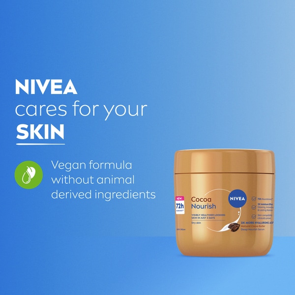 Nivea Cocoa Butter 72H Body Cream For Dry Skin 400Ml