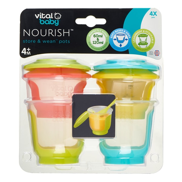 Vital Baby Nourish Store & Wean Pots