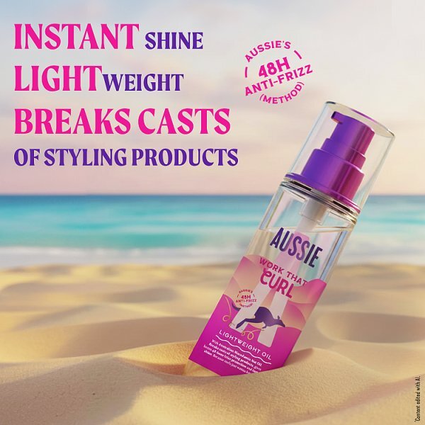 Aussie That Curl Lightweight Hair Oil 95Ml. Anti-Frizz.