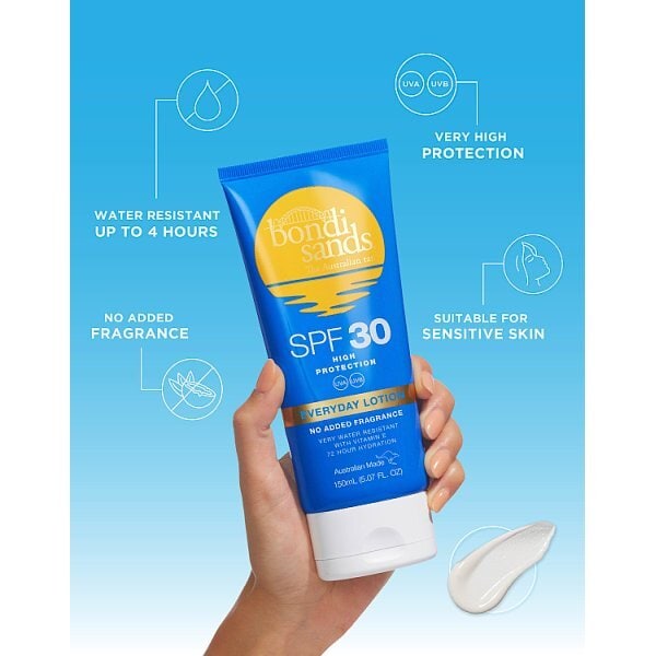 Bondi Sands Fragrance Free Suncreen Lotion SPF30 150ml
