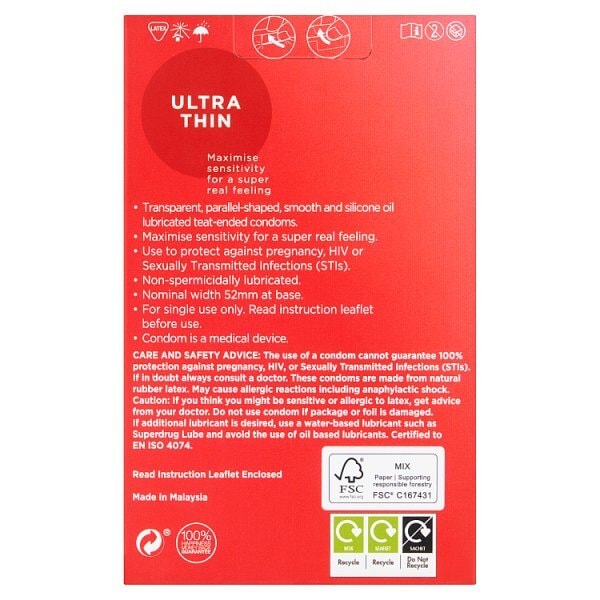 Superdrug Ultra Thin Condoms 30's