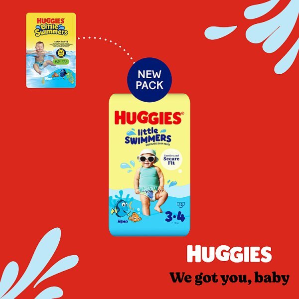 Huggies Little Swimmers Size 3-4 x12