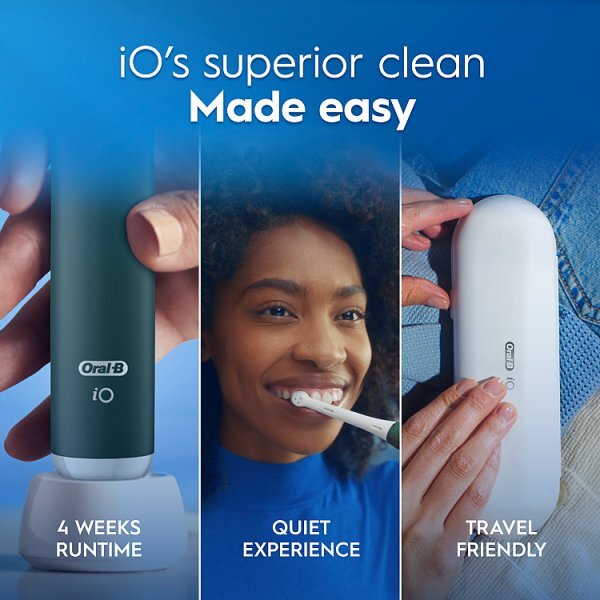 Oral-B iO2 Forest Green Electric Toothbrush + Travel Case