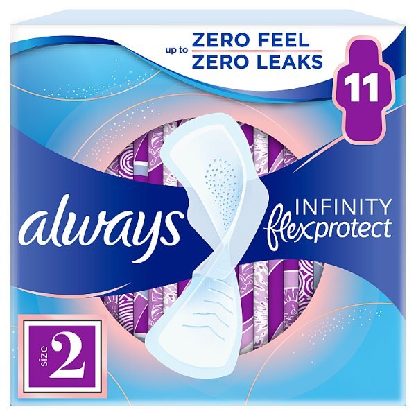 Always Infinity Long with wings Sanitary Towels 11 Pack