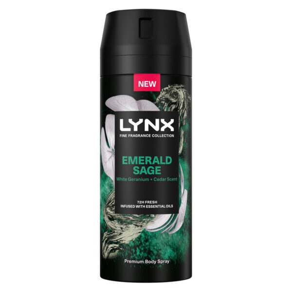 Lynx Fine Fragrance Premium Bodyspray Emerald Sage 150ml