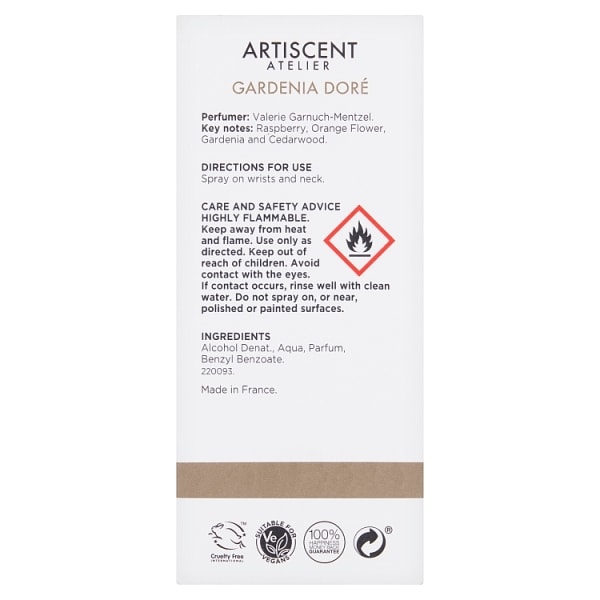 Superdrug Artiscent Atelier Gardenia Dore EDP 50ml
