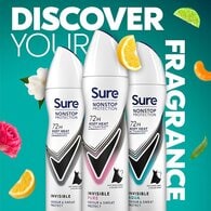 Sure Antiperspirant Deo Aerosol Nonstop Invis Pure 150ml
