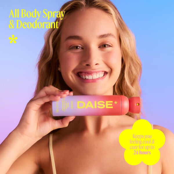 Daise All Body Spray & Deodorant Xoxo Rose & Amber 120 Ml