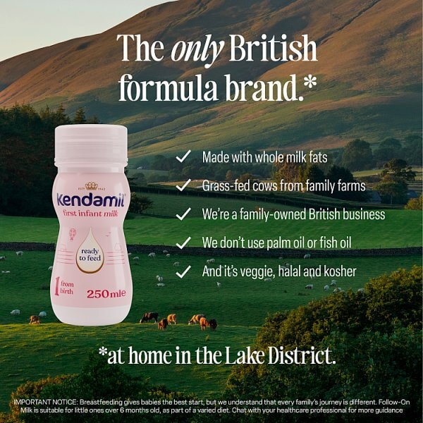 Kendamil First Infant Milk Ready To Feed From Birth 250Ml