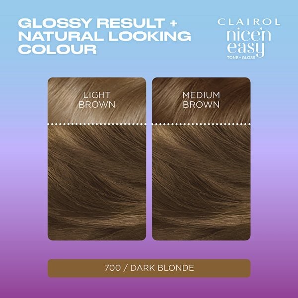 Clairol Nice'n Easy Tone+Gloss Semi-Permanent Hair Dye Dark Blonde