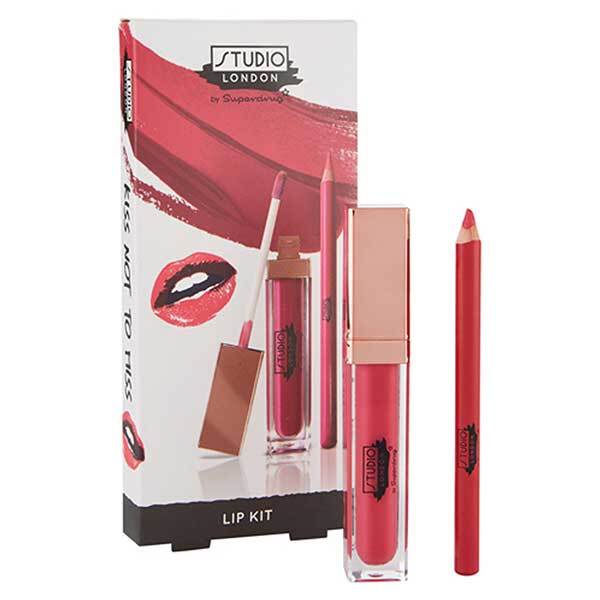 DNR  Superdrug Studio London Pink Lip Liner and Lip Gloss Kit
