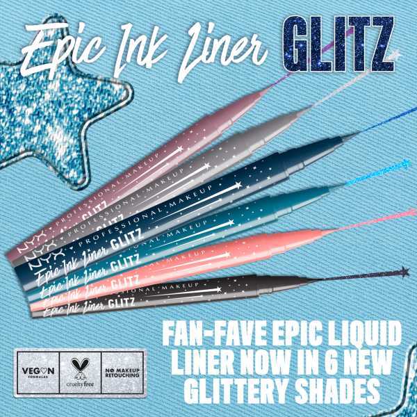 NYX Professional Makeup Epic Ink Glitz Liner Denim Dazzle