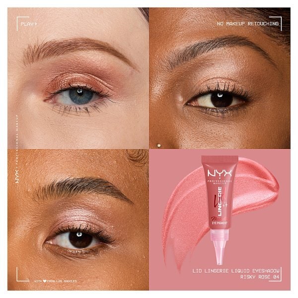NYX Professional Makeup Lid Lingerie Cream Eye Pigment Risky Rosé