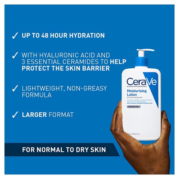 CeraVe Moisturising Lotion with Ceramides for Dry-Very Dry Skin 473ml