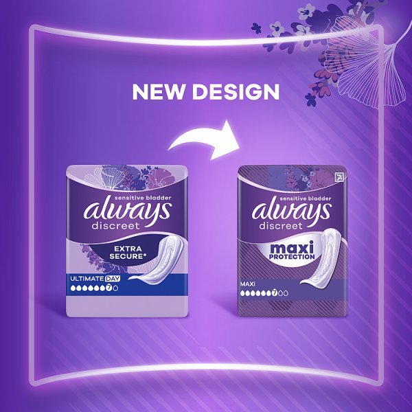 Always Discreet Incontinence Pads Plus Women Ultimate Dayx12
