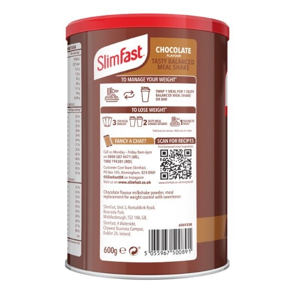 Slimfast Chocolate Powder 600g