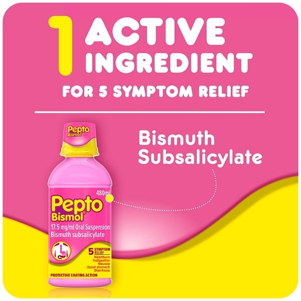 Pepto Bismol Stomach Remedy Liquid Original Flavor 480Ml