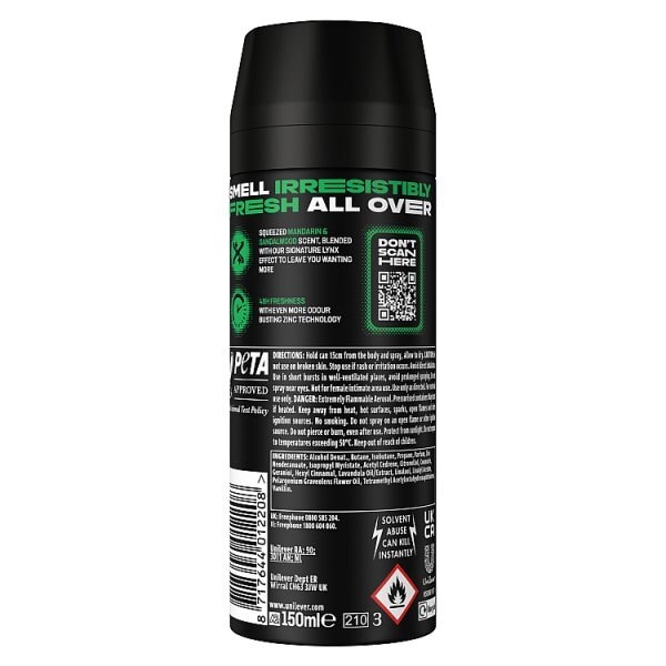 Lynx Africa Aerosol Body Spray 150 ml