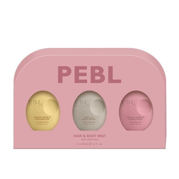 Pebl Mini Collection Set (Hair & Body Mist 3 X 60Ml)