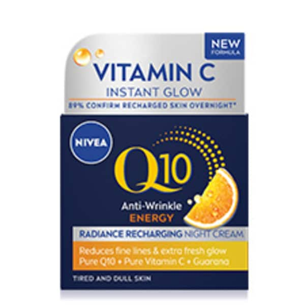 NIVEA Q10 Energy Recharging Night Cream with Vitamin C 50ml