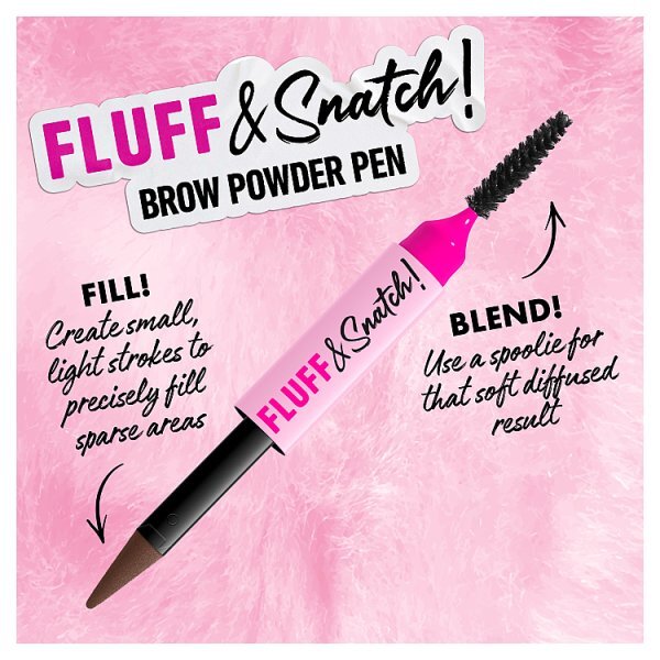 NYX Professional Makeup Fluff & Snatch Brow Powder Pen Cool Ash Brown