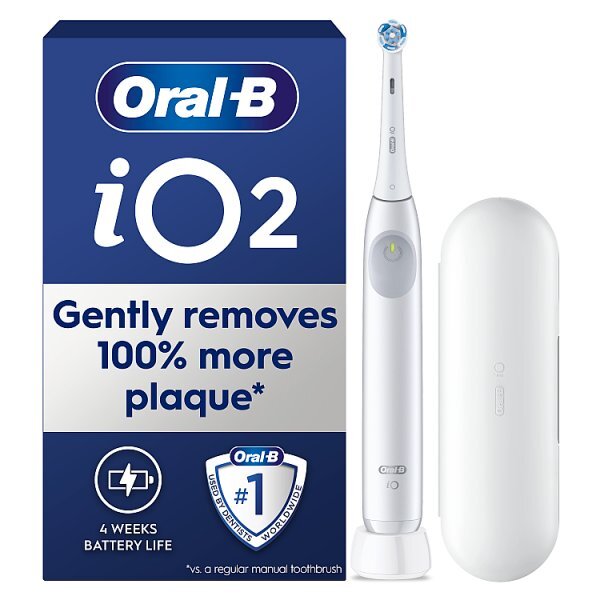 Oral-B iO2 Simple White Electric Toothbrush + Travel Case