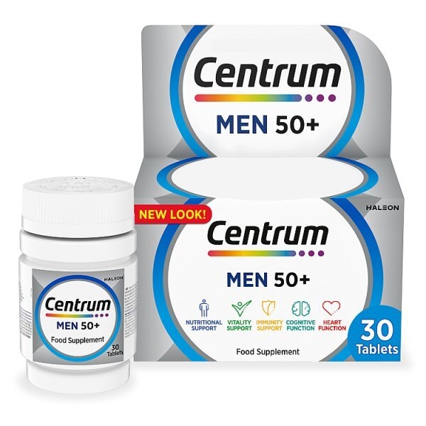 Centrum Men 50+ Multivitamins & Minerals, 30 Tablets