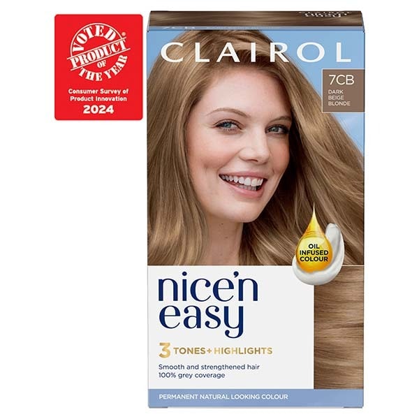 Clairol Nice'n Easy Hair Dye 7CB Dark Champagne Blonde