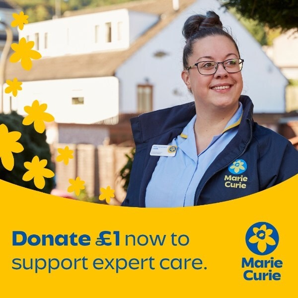 Marie Curie Web Donation £1