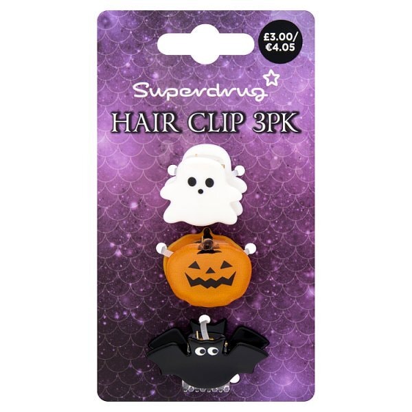 Superdrug Halloween Claw Clips 3 Pack