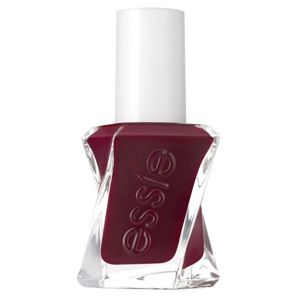 essie Gel Couture 360 Spiked with Style Dark Red Nail Polish