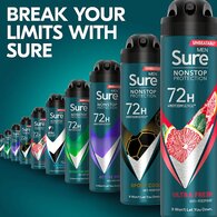 Sure Mens Anti-Perspirant Aerosol Ultra Fresh Nonstop 150ml