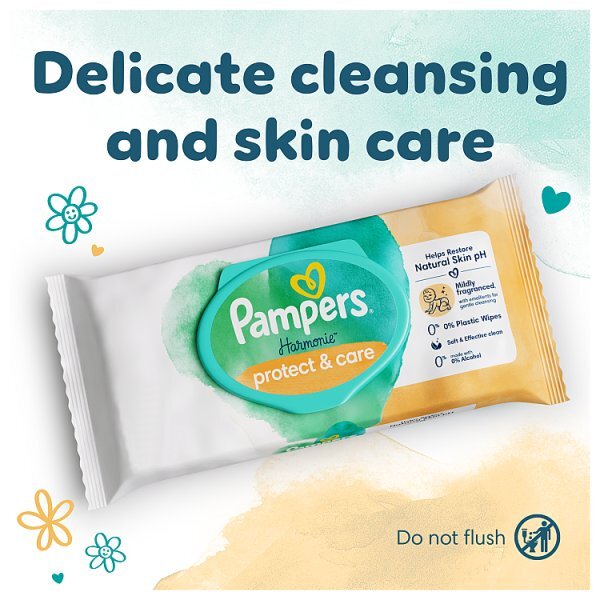 Pampers Harmonie Protect & Care Baby Wipes- 1 pack of 44 wipes