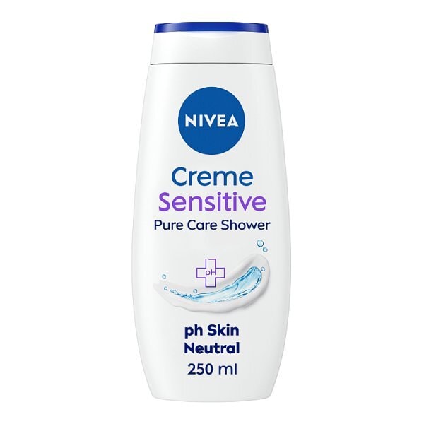 NIVEA Shower Cream Gel, Rich Moisture Sensitive, 250ml