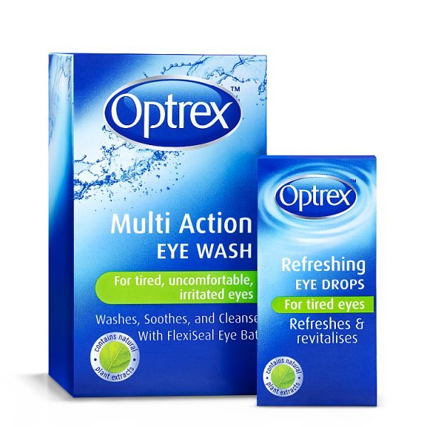 Optrex Refreshing Eye Drops For Tired Eyes Revitalises 10ml