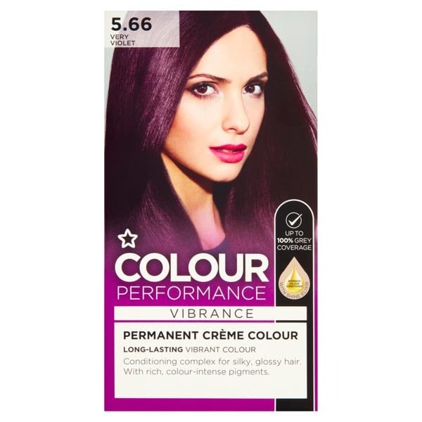 Superdrug Performance Permanent Hair Dye Very Violet 5.66