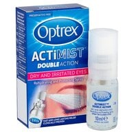 Optrex ActiMist Double Action Spray Dry Irritated Eyes 10ml