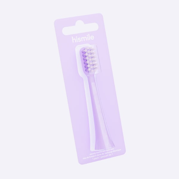 HiSmile Electric Toothbrush Head Refills - Purple (1Pk)
